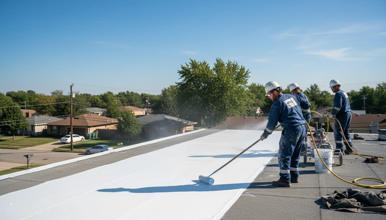 Commercial roof coating in Fairless Hills, PA near me